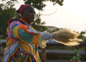 Ghanaian woman dancing