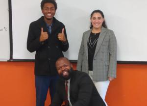 Moot Court students Makai, Allen, and Juliana