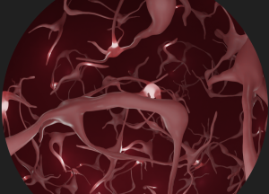 Stylized image of neurons